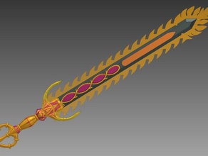 corrin épée fire emblem costume 3d print model - Mito3D
