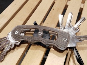 knife shaped key organizer gadgets blade holder keychain keyholder keyorganizer laguiole lethiers 3d print model - Mito3D