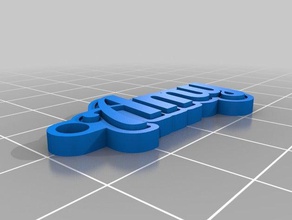 amy Schlüsselanhänger angepasst 3d print model - Mito3D