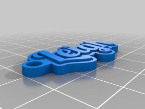 leigh Anahtarlık özelleştirilmiş 3d print model - Mito3D