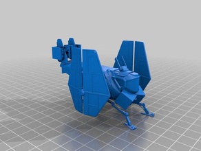 no mans sky science ship tie wings models mods 3d print model - Mito3D