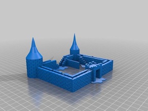 castles buildings structures ancient design doodle3d transform 3d print model - Mito3D