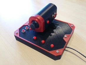 hotas throttle joystick video games arduino micro control quadrant xdr4g0nx 3d print model - Mito3D