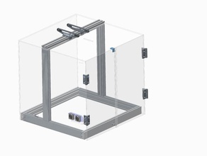 acrylic box chamber gate 1 printer 3d accessories acrilyc heated build 3d print model - Mito3D