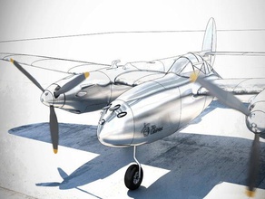 p-38 lighting rc test part vehicles 3d print model - Mito3D