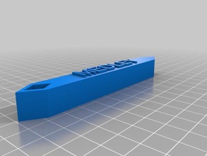 Gepäck-tag Schlüsselanhänger angepasst 3d print model - Mito3D