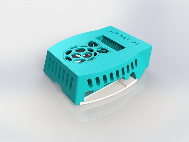 meine fav-pi raspberry pi, 23 - Elektronik pi 2 case pi-3 der Fall 3D print model - Mito3D