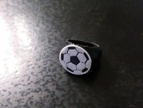 fútbol anillo anillos 3d print model - Mito3D