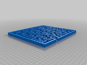 il mio personalizzate a-maze-ing labirinto puzzle 3d print model - Mito3D