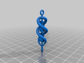 javo spiral pendent jewelry customized 3d print model - Mito3D