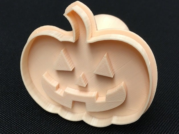 citrouille en pâte à modeler timbre jouet jeu accessoires la fête d'halloween play doh playdoh de 3D print model - Mito3D