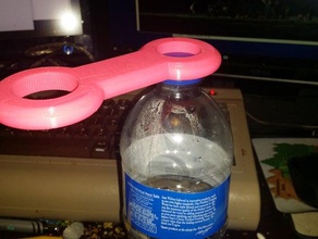 plastic bottle opener hand tools arthritis bottle-opener water 3d print model - Mito3D