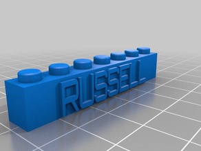 russell construction toys customized 3d print model - Mito3D