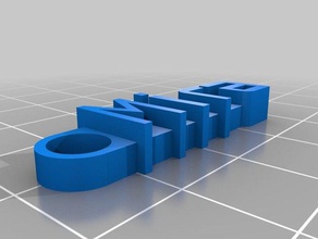 mira porte-clés de l'organisation personnalisé 3d print model - Mito3D