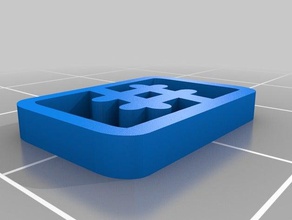 hashtag logotipo keychain gadgets 3d print model - Mito3D