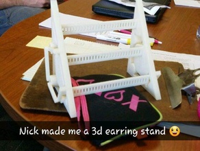 earring holder jewelry 3d print model - Mito3D