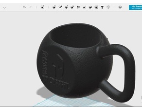 kettlebell cuppen titular 3d impressão 3d print model - Mito3D