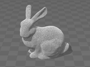 voronoi bunny 3d printing 3d print model - Mito3D