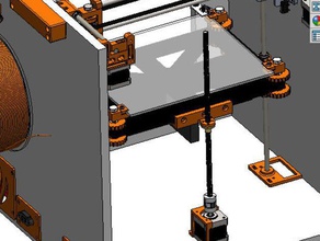 eixo, um passo de trapezoidale rod 3d impressoras 3d print model - Mito3D