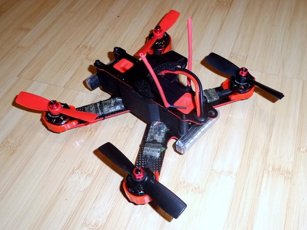 protection qav210 rc des véhicules drone fpv fpv210 racer racing lumenier mini quadricoptère quadcopter pièces 3D print model - Mito3D