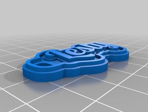 clauer lesly llaveros personalizado 3d print model - Mito3D