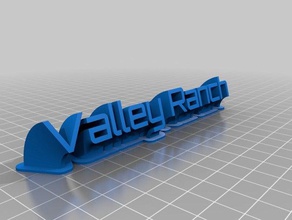 valley ranch office personalizzato 3d print model - Mito3D