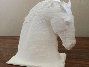 kelpie sculptures sculpture de la tête cheval 3d print model - Mito3D