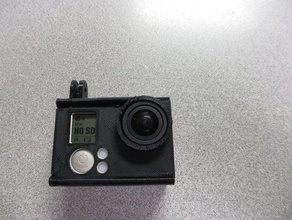 gopro hero 3 bacpac de protection en cas montage la caméra appareil photo l'adaptateur plus 3d print model - Mito3D