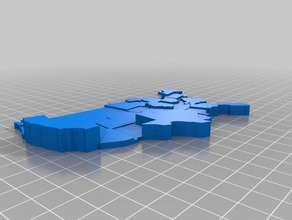 il mio personalizzate usa collegio elettorale mappa 2016 di apprendimento 3d print model - Mito3D