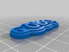 obo keychains customized 3d print model - Mito3D