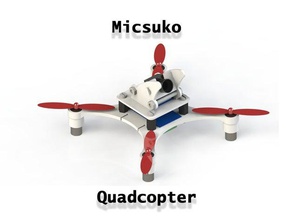 micsuko kaydı mavi quadcopter rc araç drone f3evo fligh daha denetleyici gerçek frsky mikro taranis 3d print model - Mito3D