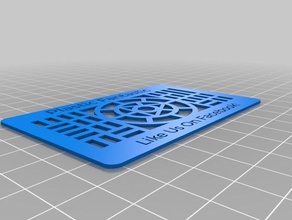 buisness card signs logos customized 3d print model - Mito3D
