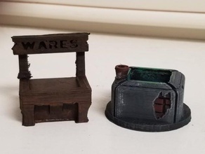 village square playsets dnd tiles dungeons dragons miniature miniatures openforge rpg terrain true wargaming 3d print model - Mito3D