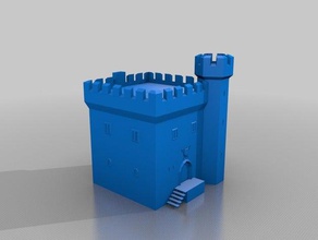 stronghold keep small props castle 3d print model - Mito3D