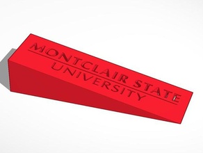 montclair state university batente de porta 3d impressão 3d print model - Mito3D