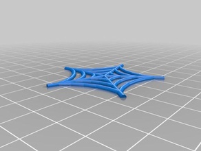 customizable spider web 2d art customizer halloween openscad 3d print model - Mito3D