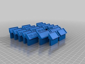 standard labels 3d printing storage box 3d print model - Mito3D