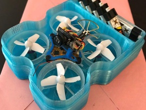 improvised tinywhoop case modified mulletmod rc vehicles fpv inductrix tiny whoop 3d print model - Mito3D