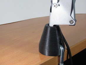 architecte bras de lampe bureau base soutien fiche du câble remplacement 3d print model - Mito3D