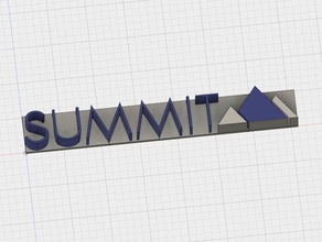 summit brokerage logo models 3d print model - Mito3D
