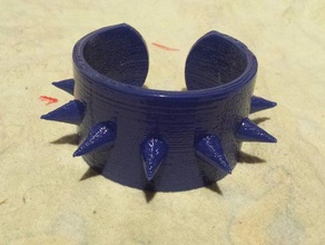 harley quinn spiked bracelet puddin bracelets costumechallenge halloween 3d print model - Mito3D