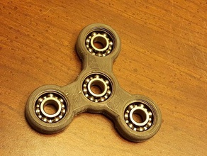 tri spinner fidget i giocattoli giochi edc giocattolo 3d print model - Mito3D