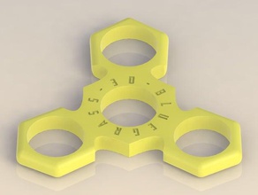 bg3d hand spinner edc fidget toy mk iii -- ninja star mechanical toys everydaycarry spin top 3d print model - Mito3D