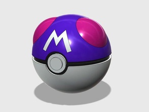 masterball jogos pokemon caso figuras ir brinquedo 3d print model - Mito3D