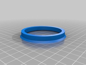 67-572 8 Rad Felge mount ring center Teile angepasst 3d print model - Mito3D