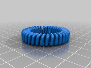 anel quadrado de hélice 3d impressão testes 3d print model - Mito3D