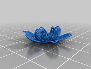 piccolo fiore de la mode stl 3d print model - Mito3D