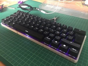 estuche con teclado mecánico de pok3r gh60 satanás equipo 3d print model - Mito3D