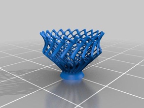 twisted 1 sculptures bowl organic 3d print model - Mito3D