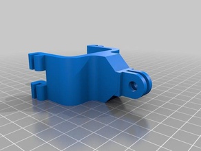 zoom h1 shock mount para gopro como apoyo cámara 3d print model - Mito3D